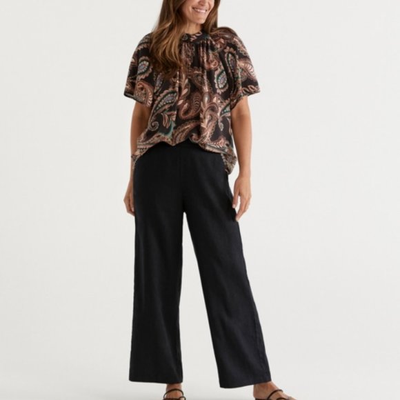🏝Tommy Bahama linen silk crop pants - Picture 1 of 6